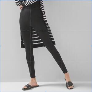 WHBM White House Black Market | Black Ponte Runway High Waist Leggings